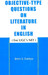 Objective Type Questions On Literature In English For UGC's NET by Bhim S. Dahiya