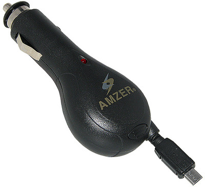 Buy Amzer 83803 Micro USB Retractable Car Charger: Car Charger