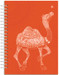 Karunavan Animal Kingdom Camel Orange Journal Spiral Binding