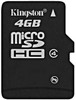 Kingston Memory Card MicroSD 4 GB Class 4: Memory Card