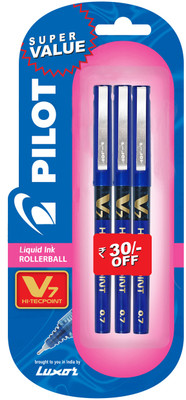 Pilot V7 (Pack of 3) Fineliner Pen: Pen Buy Pilot V7 (Pack of 3) Fineliner Pen: Pen