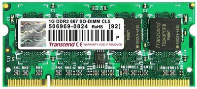 Transcend DDR2-667/PC2-5300 DDR2 1 GB Laptop RAM (JM667QSU-1G): RAM Buy Transcend DDR2-667/PC2-5300 DDR2 1 GB Laptop RAM (JM667QSU-1G): RAM