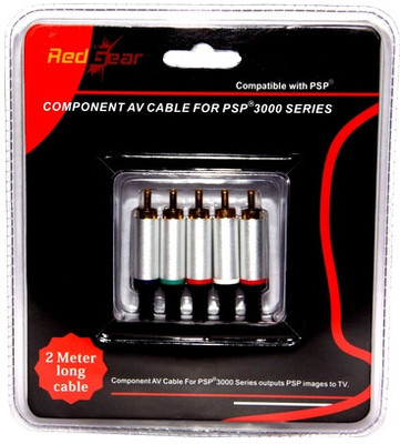 Buy Red Gear Component AV Cable for PSP 3000: Tv Out Cable