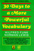 30 Days To A More Powerful Vocabulary 1 Edition by Wilfred Funk