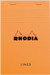 Rhodia Orange and Black Notepad Head Stapled
