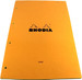Rhodia Orange and Black A4 Notepad Head Stapled