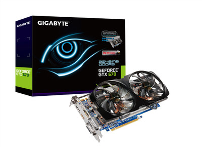 Buy Gigabyte NVIDIA GeForce GTX 670 2 GB GDDR5 GV-N670WF2-2GD Graphics Card: Graphics Card