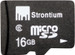Strontium Memory Card 16 GB MicroSD (Class 6) with Adapter
