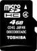 Toshiba Memory Card 4 GB MicroSDHC