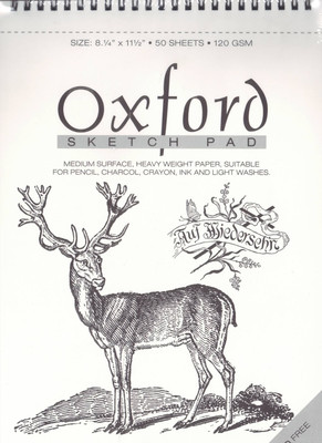 Anupam Oxford Sketch Pad (Wiro) Unruled A4 Drawing Paper: Paper