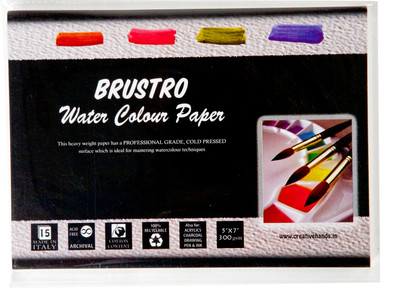 Brustro Watercolor Paper 300 gsm Pack (5 Buy Brustro Watercolor Paper 300 gsm Pack (5