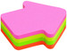 Info Shaped Mini Cube 200 Sheets Post-its Sticky Note, 4 Colors