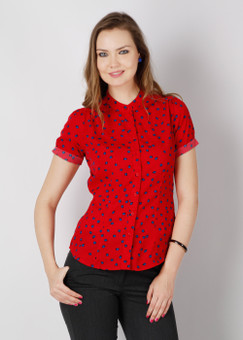 Wills Lifestyle Printed Formal Women's Shirt: Shirt
