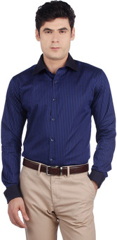 Park Avenue Men's Striped Formal Shirt: Shirt