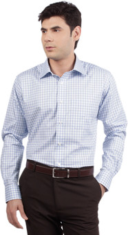 Raymond Premium Apparel Men's Checkered Formal Shirt: Shirt